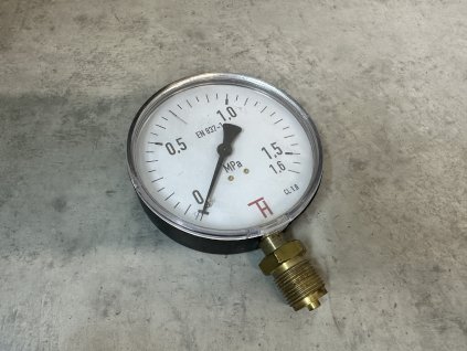 Manometr tlakoměr DN 100, rozsah 0 - 1,6 MPA, M20 x 1,5 třída přesnosti  1,6