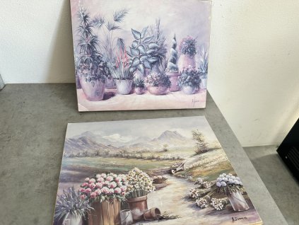 Dekorační obrázek / obraz na zeď motiv květin na sololitu