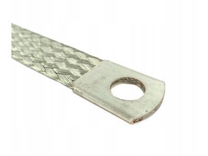 Hmotnostni kabel 200 mm 16 mm2 M8 Zemnici paska motoru Cinovana pletenina[1]