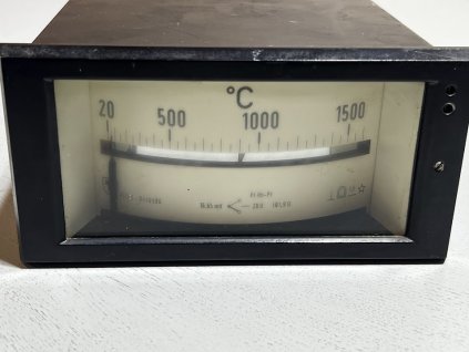 Průmyslový teplotní regulátor / termostat 20–1500 °C, 220 V – Československá výroba