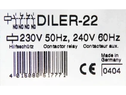 Pomocný stykač - Klöckner Moeller DILER-22 230V/50Hz