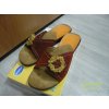 30136 1 damske sandale pantofle scholl madras 39 cervene