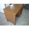 32509 5 kancelarsky nabytek dreveny masivni pc stul hnedy