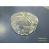 38854 2 sklenena zdobena tacek miska 6cm