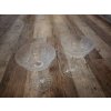 Broušená sklenice na sekt šampaňské 2 kusy křišťál Bohemia Crystal