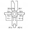 Elektromagnetická relé Finder 60.13.9.024.0040 24 VDC 10A 3PDT