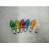 Vánoční žárovky náhradní svíčky 12V E14 kapky barevné