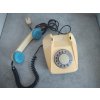 Retro pevný telefon - starý stolní vytáčení TESLA - Stropkov BS23 4FP 120 24