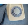 Retro pevný telefon - starý stolní vytáčení TESLA - Stropkov BS23 4FP 120 24