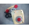 Retro pevný telefon - starý stolní vytáčení TESLA - Stropkov BS10 4FP 120 27