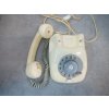 Retro pevný telefon - starý stolní vytáčení TESLA - Stropkov T65S 3FP 120 43 1969