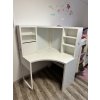 Dětský rohový stůl bílý 100x100x140cm, použitý