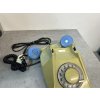 Retro pevný telefon - starý stolní vytáčení TESLA - Stropkov BS20 4FP 120 32 modro žlutý var.2