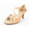 Dámské taneční boty Elza - 297 tělová šampaň 6,5 cm Flare