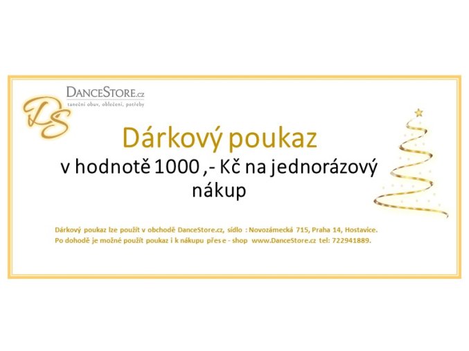 Daárkový poukaz web a prodej na 1000