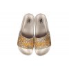 7788 Gold glitter slides