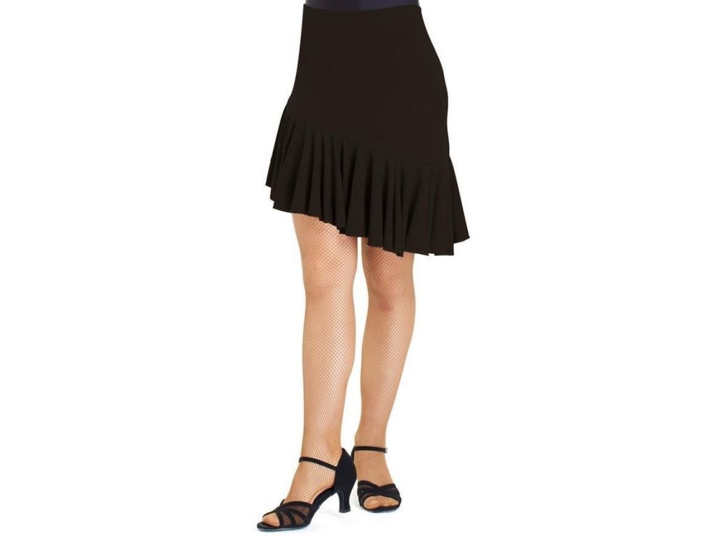 7053 - Detská latino sukňa (Farba čierna, Veľkosť 10 rokov)