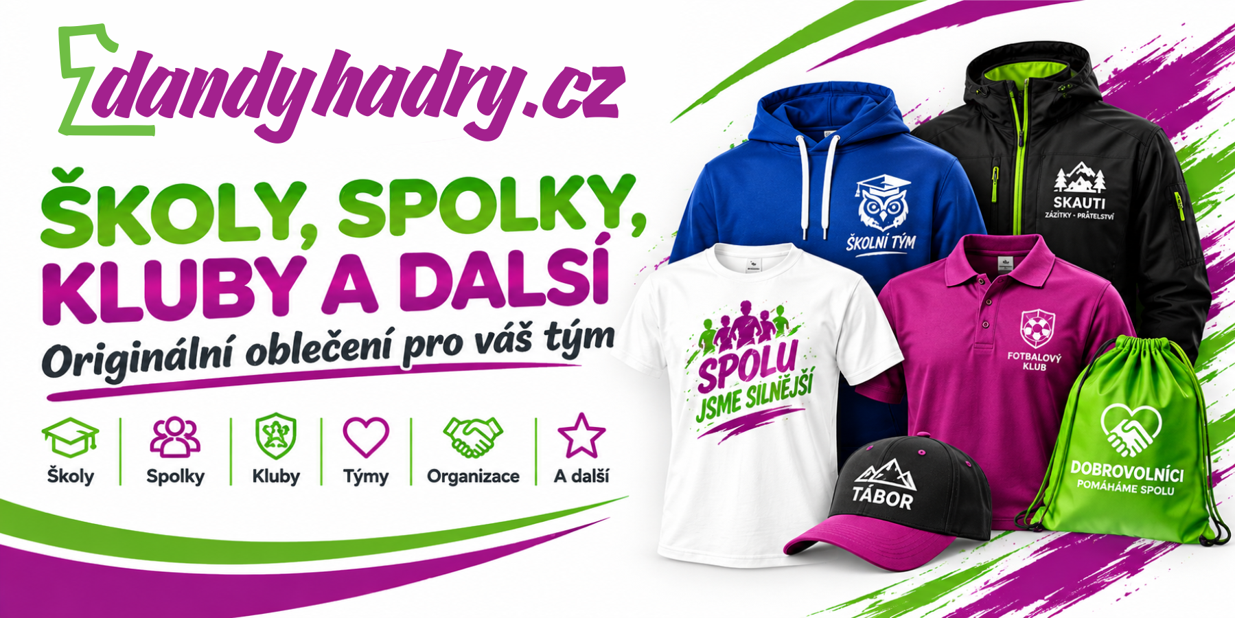 Banner pro školy, spolky, kluby, a další