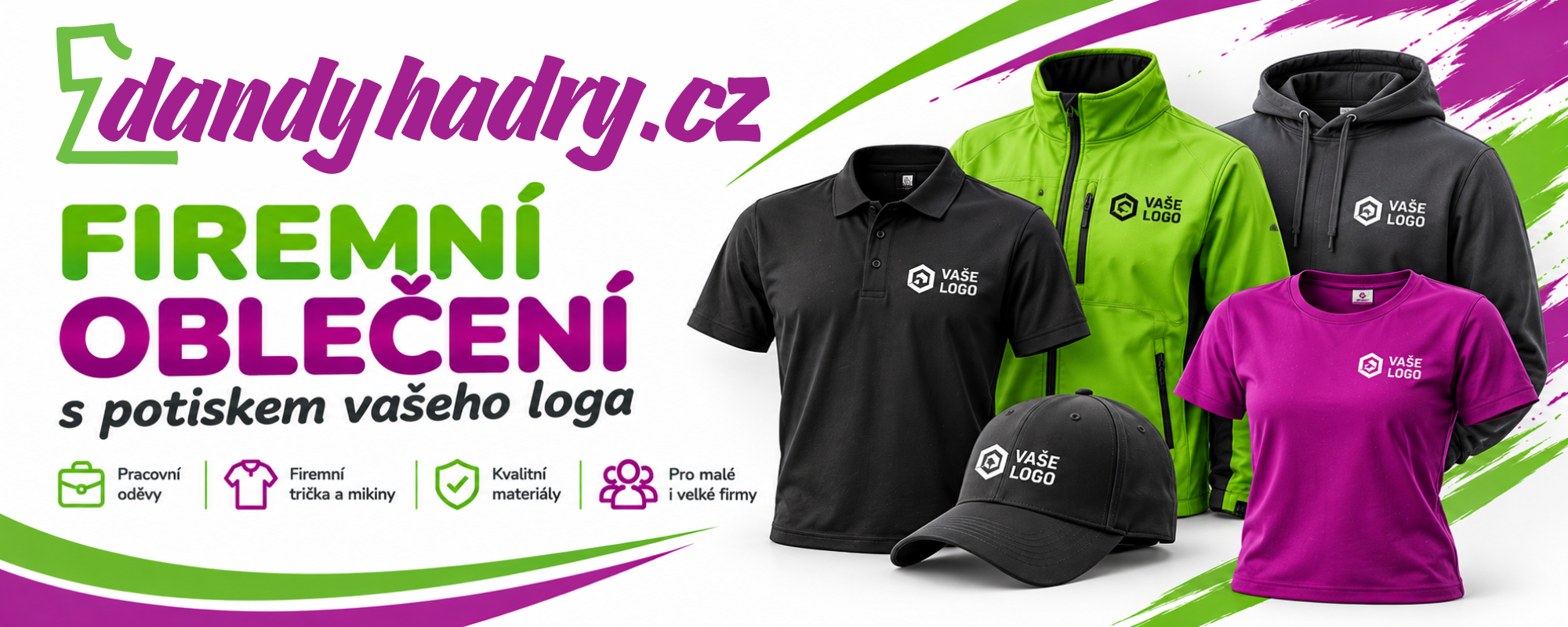 Pracovní oděvy, Firemní trika a mikiny, Kvalitní materiály, Pro malé i velké firmy