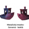 Metalická modro-červená (lesk)