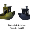 Metalická zlato-černá (lesk)