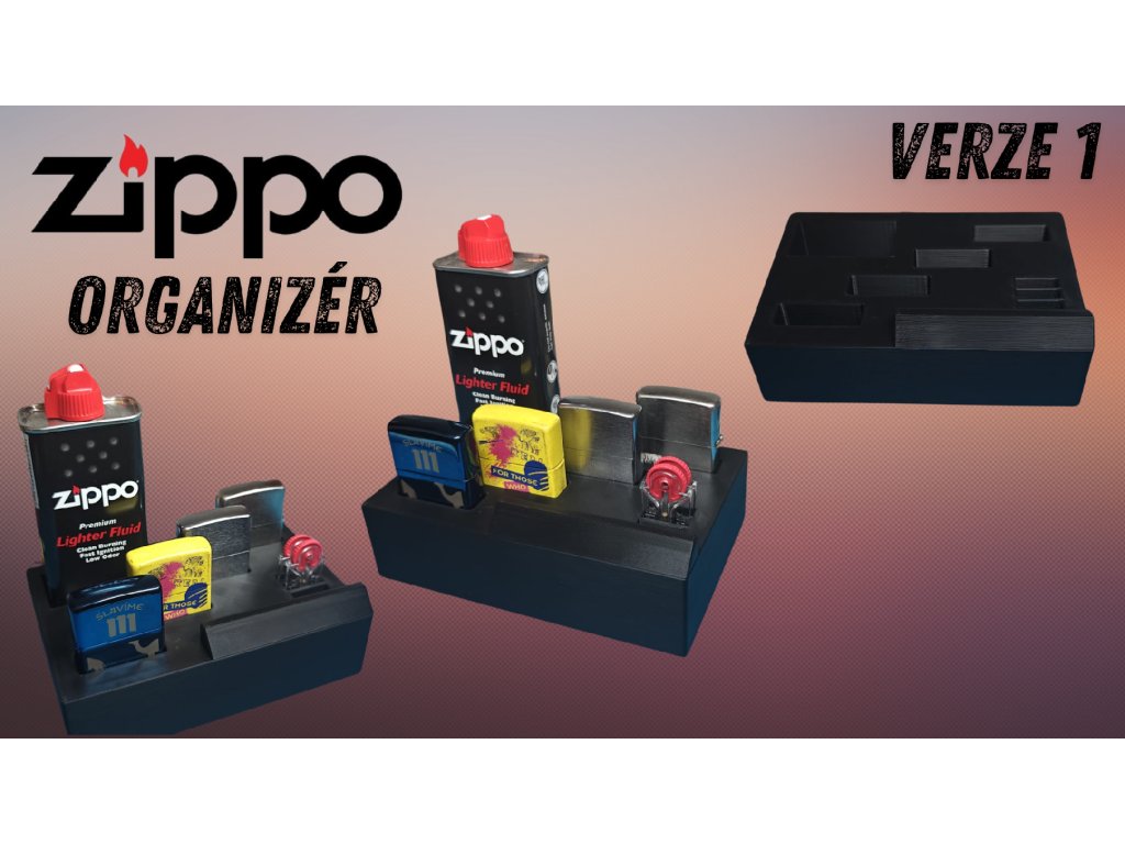 Zippo organizér Zippo organizér – pro 4, 6 nebo 8 zapalovačů + příslušenství