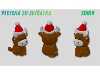 Pletená 3D zvířátka