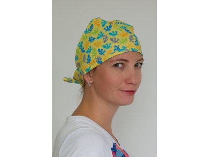 Chirurgická čepice - Palmové listy