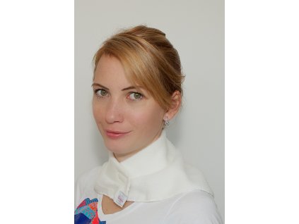 Fleecový nákrčník - Bílý