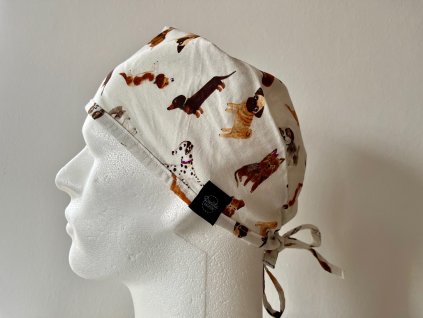 Chirurgická čepice - Pejsci