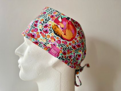 Chirurgická čepice - Lištičky barevné