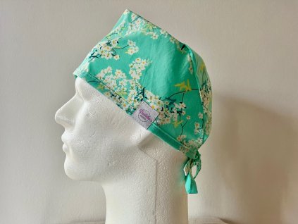 Chirurgická čepice - Jarní kvítky