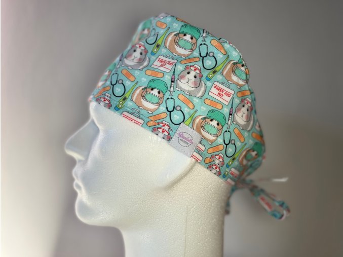 Chirurgická čepice - Morčecí první pomoc