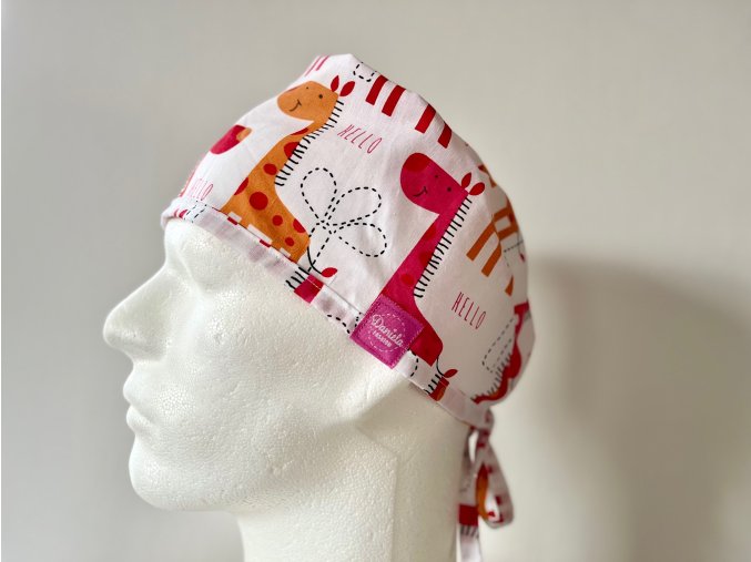 Chirurgická čepice - Žirafy