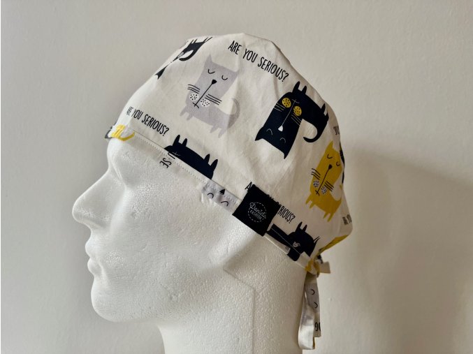 Chirurgická čepice - Divoké kočky