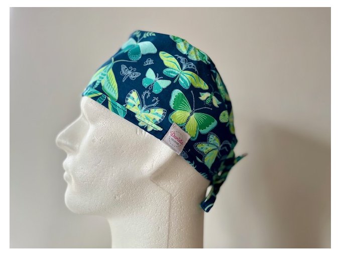 Chirurgická čepice - Můry a motýli