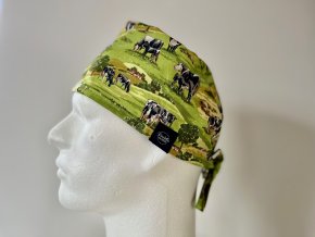 Chirurgická čepice - Krávy na pastvě