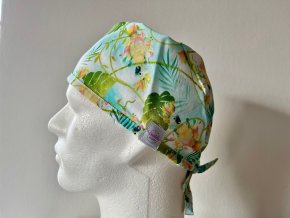 Chirurgická čepice - Exotičtí papoušci