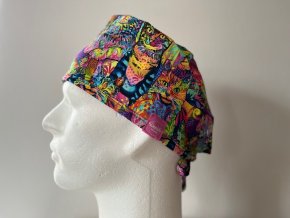 Chirurgická čepice - Kočičky duhové