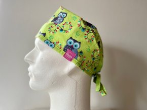 Chirurgická čepice - Sovičky