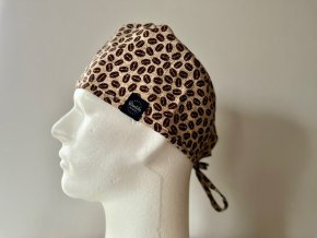 Chirurgická čepice - Kávová zrna