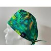 Chirurgická čepice - Palmové listí zelené