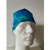 Chirurgická čepice - Modré peří