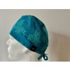 Chirurgická čepice - Tyrkysové ornamenty