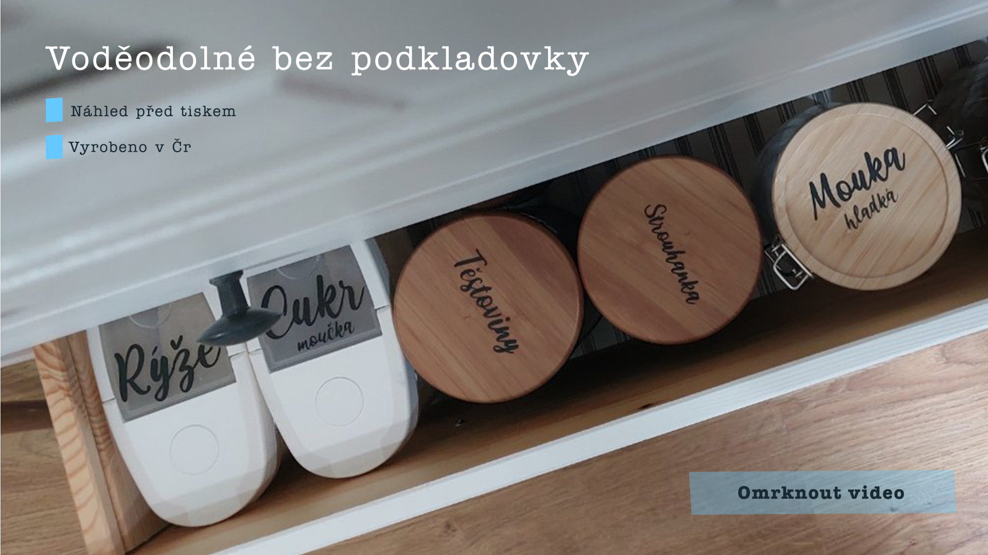 Voděodolné samolepky