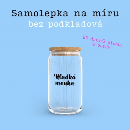 samolepka s vlastním textem