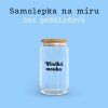 Samolepka na míru - bez podkladová 6 cm  6 cm šířka