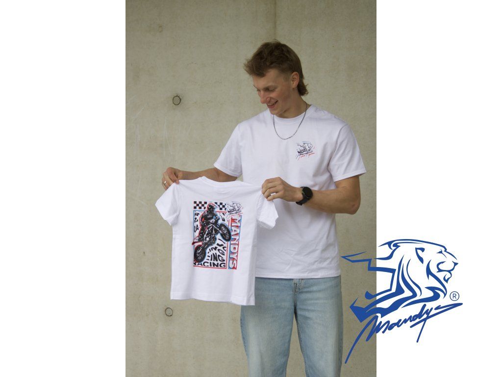 Tričko Dětské Bílé - Barevný design
