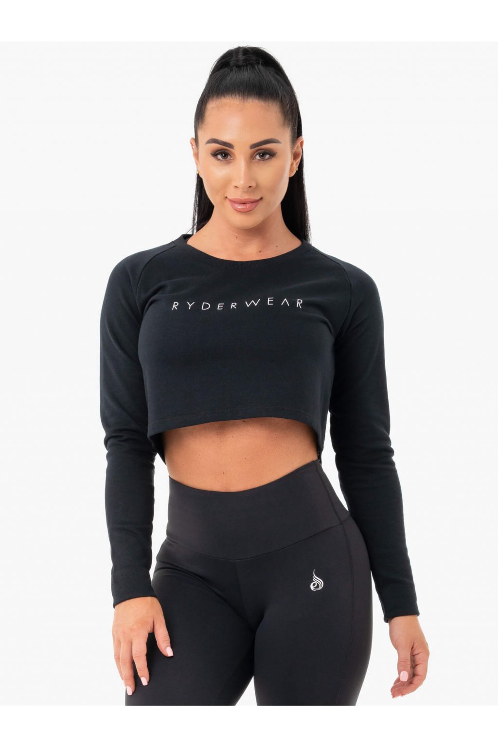 CROPPED SWEATER BLACK 1
