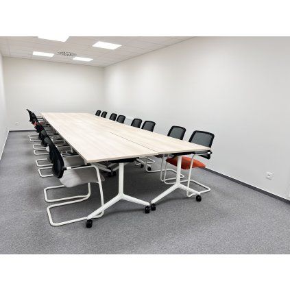 Konferenčná stolička MASTER "75" s bielou konštrukciou